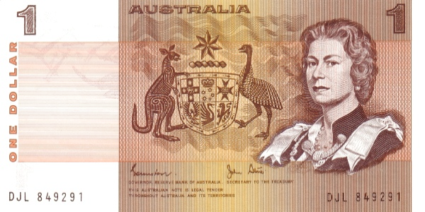 (043) Australia P42d - 1 Dollar (ND-1983)